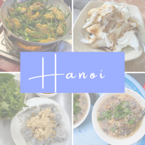 Self-guided food tour Hanoi
